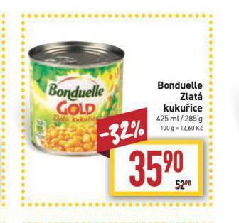 Billa Bonduelle zlatá kukuřice nabídka