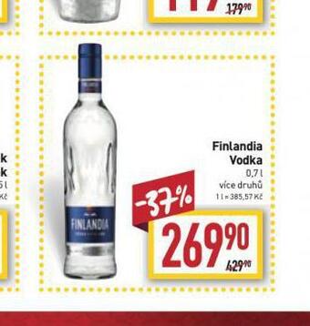 Billa Finlandia vodka nabídka