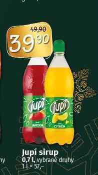 Coop Jupí sirup nabídka