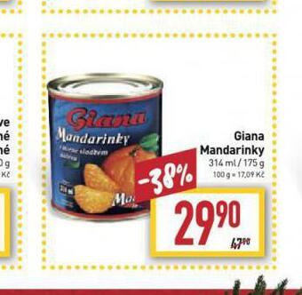 Billa Giana mandarinky nabídka