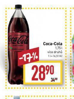Billa Coca cola 1,75l nabídka