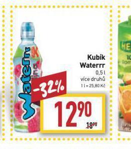 Billa Kubík waterrr nabídka