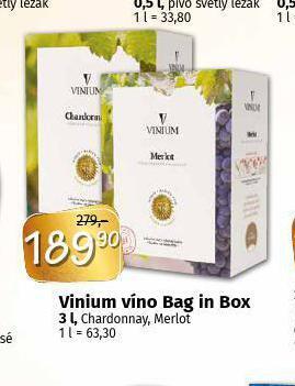 Coop Vinium víno bag in box nabídka
