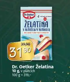 Coop Dr. oetker želatina nabídka