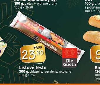 Coop Listové těsto nabídka