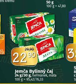 Coop Jemča bylinný čaj nabídka