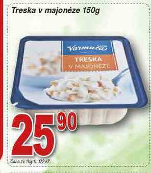 Hruška Varmuža treska v majonéze 150g nabídka