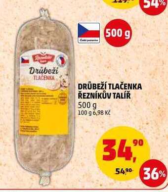 Penny Market Drůbeží tlačenka řezníkův talíř, 500 g nabídka