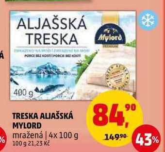 Penny Market Treska aljašská mylord, 4x 100 g nabídka