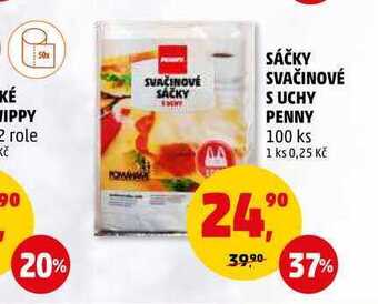 Penny Market Sáčky svačinové s uchy penny, 100 ks nabídka