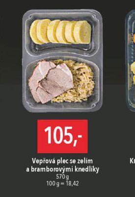 Globus Vepřová plec se zelím a bramborovými knedlíky nabídka