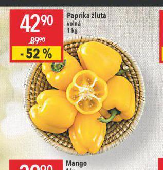 Globus Paprika žlutá nabídka