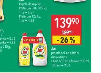 Globus Jar prostředek na nádobí nabídka
