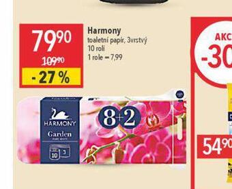 Globus Harmony toaletní papír nabídka