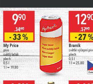 Globus My price pivo nabídka