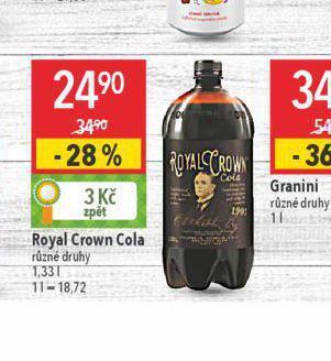 Globus Royal crown cola nabídka