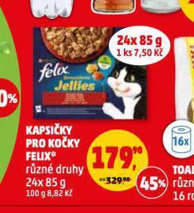 Penny Market Felix kapsičky pro kočky nabídka