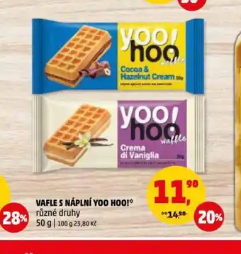 Penny Market Vafle s náplní yoo hoo! nabídka