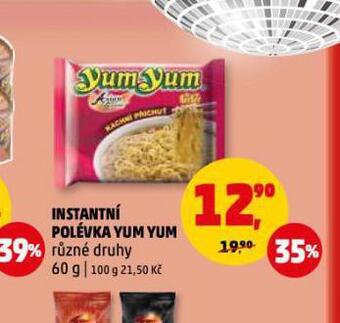 Penny Market Instantní polévka yum yum nabídka