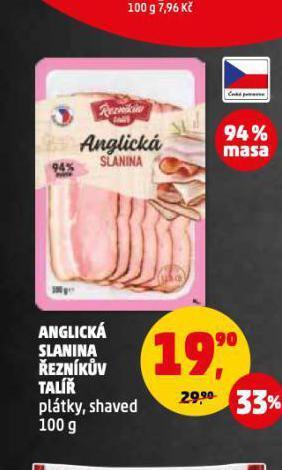 Penny Market Anglická slanina nabídka