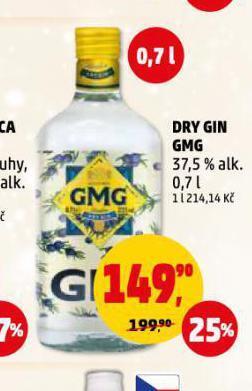 Penny Market Dry gin gmg nabídka
