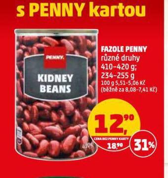 Penny Market Fazole nabídka