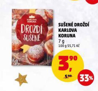 Penny Market Sušené droždí nabídka