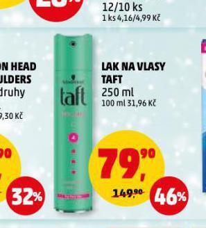 Penny Market Taft lak na vlasy nabídka