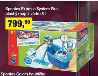 Šlak Spontex express system plus plochý mop + vědro 8l nabídka