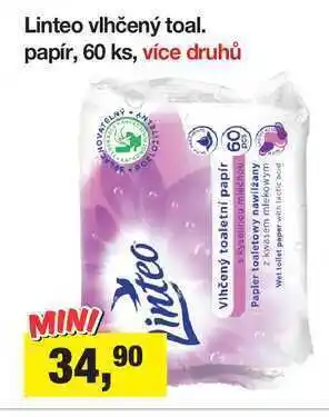 Šlak Linteo vlhčený toal. papír, 60 ks nabídka
