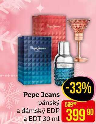 Teta Pepe jeans pánský a dámský edp a edt 30 ml nabídka