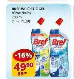 Flop Bref wc čistič gel různé druhy 700 ml nabídka