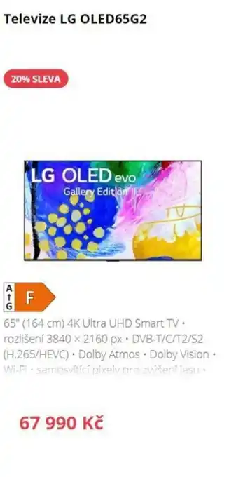 Datart LG televiye OLED65G2 nabídka