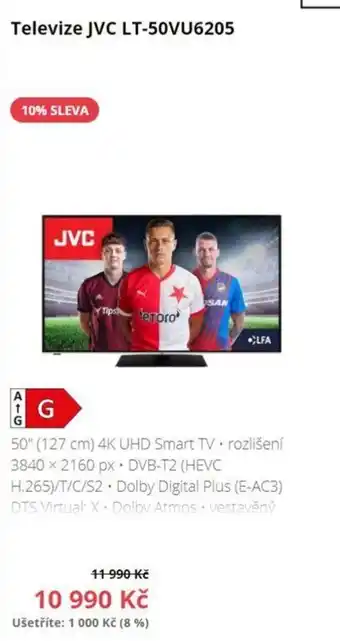 Datart JVC televize LT-L50VU6205 nabídka