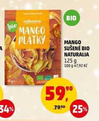 Penny Market Mango sušené bio naturalia, 125 g nabídka