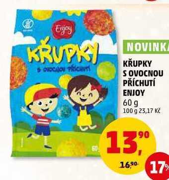 Penny Market Křupky s ovocnou příchutí enjoy, 60 g nabídka