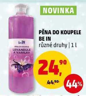 Penny Market Pěna do koupele be in, 1 l nabídka
