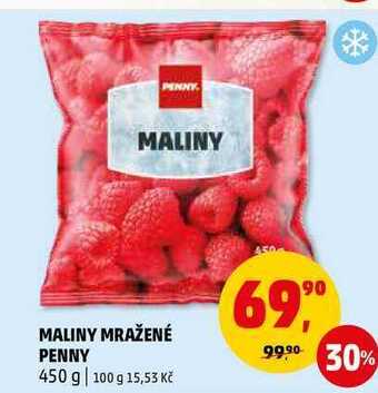 Penny Market Maliny mražené penny, 450 g nabídka