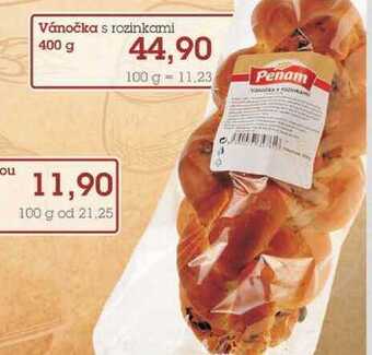 Jip Vánočka s rozinkami 400 g nabídka