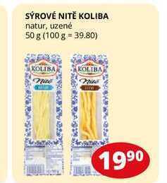 Flop Sýrové nitě koliba natur, uzené 50 g nabídka