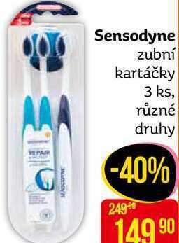 Teta Sensodyne zubní kartáčky 3 ks, různé druhy nabídka