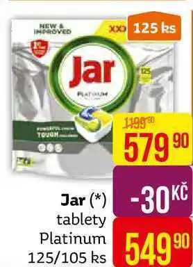 Teta Jar tablety platinum 125/105 ks nabídka