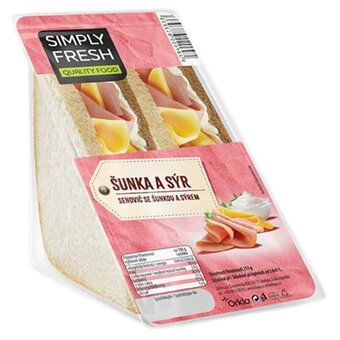 Rohlik.cz Simply fresh sendvič šunka a sýr nabídka