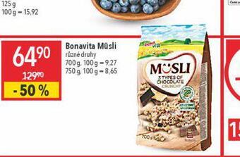 Globus Bonavita müsli nabídka