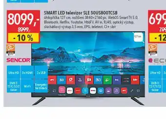 Globus Smart led televizor sencor 127 cm nabídka