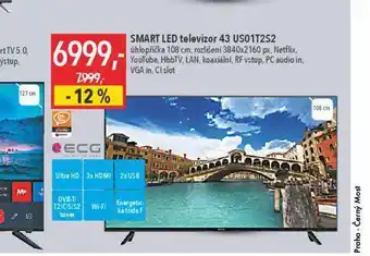 Globus Smart led televizor ecg 108 cm nabídka