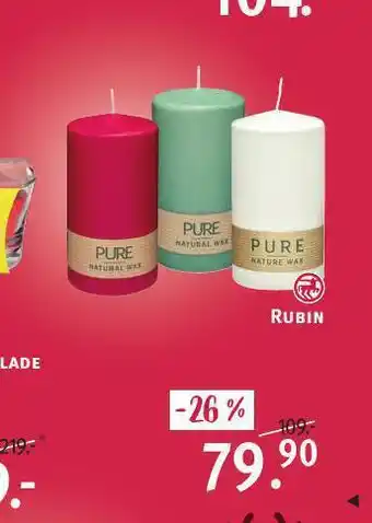 Rossmann Svíčky rubin nabídka
