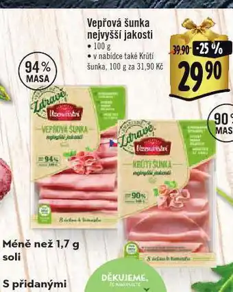 Albert Vepřová šunka nejvyšší jakosti nabídka