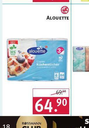 Rossmann Alouette kuchyňské utěrky nabídka