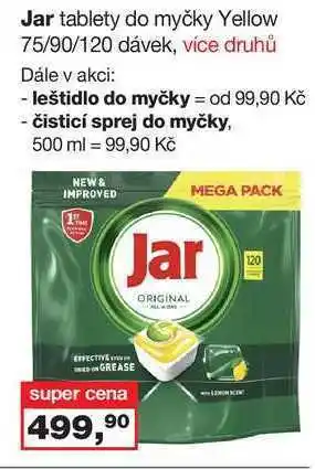Barvy a laky drogerie Jar tablety do myčky yellow 75/90/120 dávek nabídka